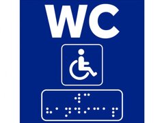Semne Braille pentru WC Persoane cu handicap